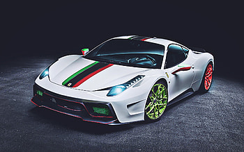 Ferrari 458 Italia, tuning, supercars, 2015 cars, nightscapes, R, italian cars, Ferrari HD wallpaper