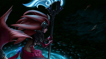 Nami League of Legends, Artistic , Serene atmosphere, Fantasy HD wallpaper