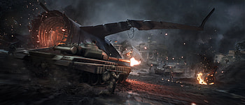 Battle, tanks, World War 3, video game, dark HD wallpaper