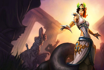 Medusa, Gorgon, fantasy, claws, Statues HD wallpaper