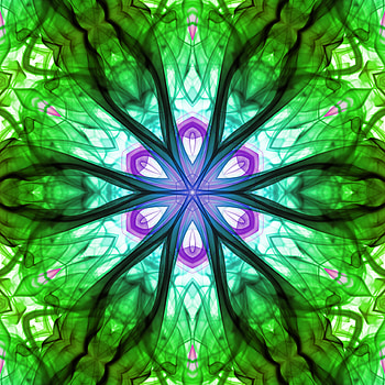 Abstract, Flower, Pattern, Fractal, Colored Smoke, Coloured Smoke HD phone wallpaper