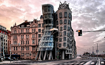 The Dancing House, Prague HD wallpaper