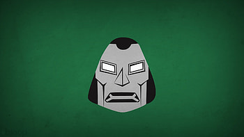Doctor Doom Minimalism, fictional-superhero, doctor-doom, games, minimalism HD wallpaper