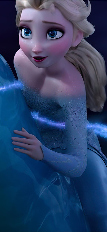 Elsa, Frozen, Animation, Popular logo HD phone wallpaper