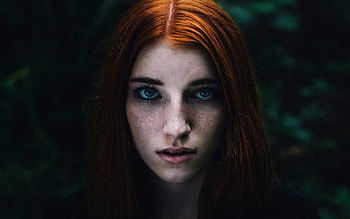 Freckles, women, girl, redhead HD wallpaper