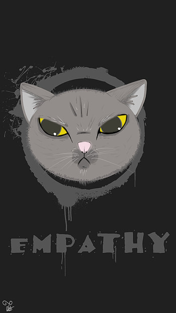 Empathy, cat, Animal, artistic HD phone wallpaper