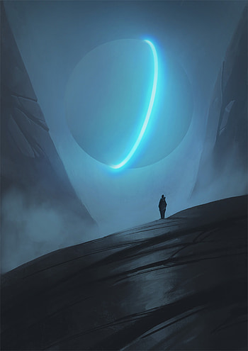 Art, Neon, Ball, Loneliness, Lonely, Alone HD phone wallpaper