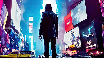 Cyberpunk 2077 New York Times Square, cyberpunk-2077, 2022-games, games HD wallpaper