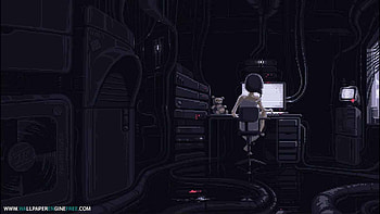 Serial Experiments Lain Pixel Art Engine . HD wallpaper
