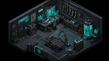 Cyberneticist's Lab —, Cyberpunk, Laboratory HD wallpaper