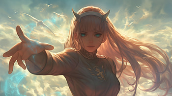 Zero Two from Darling in the FranXX -, Anime, Darling in the FranXX, Zero Two (Darling in the FranXX) HD wallpaper
