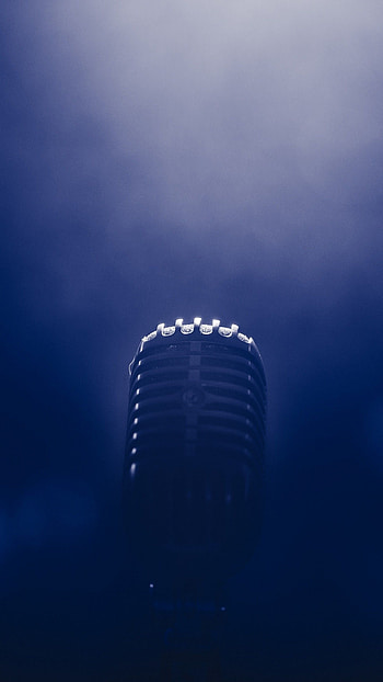 Smoke-filled atmosphere, Musical vibes, Captivating micro, Enigmatic background HD phone wallpaper