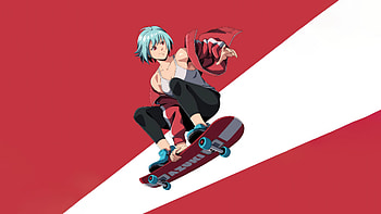 A Girl And Her Skateboard Adventures, azuki, tv-shows, anime, artwork, art, digital-art, artist HD wallpaper