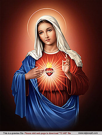 Immaculate Heart of Mary_Red_ 72 MB. Mother mary , Virgin HD phone wallpaper