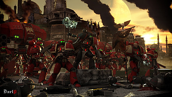 Warhammer 40k art about 3d blood_angels bolter chainsword chaos dartp . HD wallpaper
