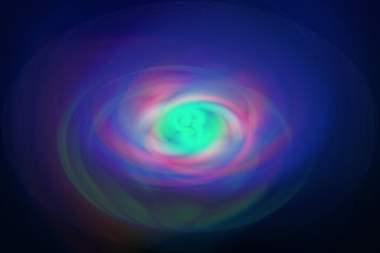 Minimal, glowing swirl, colorful, abstract HD wallpaper