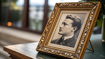 Elegant Framed Portrait - Ultra, frame, Black & White HD wallpaper