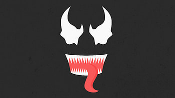 Venom Minimal Art , venom, superheroes, minimalism, minimalist, artist, artwork, digital-art, dribbble HD wallpaper