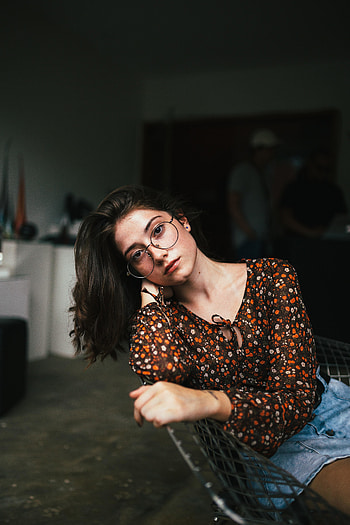 Glasses, woman, hoot HD phone wallpaper