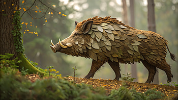 Majestic Boar: Ultra for Nature Lovers, boar, forest, Wildlife, nature, fantasy HD wallpaper