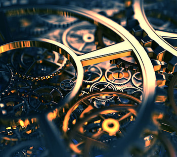 Mechanical, Clock HD wallpaper