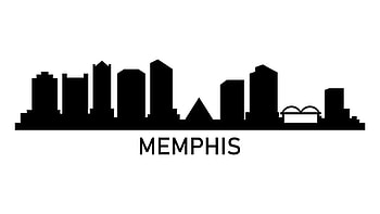 City Silhouette, Memphis Skyline HD wallpaper