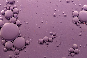 Abstract, Bubbles, Violet, Purple, Ink HD wallpaper