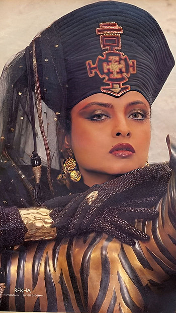 Rekha, bollywood actress, vintage HD phone wallpaper