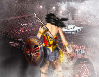 One Love Wonder Woman, wonder-woman, superheroes, artist, artwork, digital-art, deviantart HD wallpaper