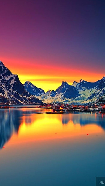 4 k, Beautiful, Sunset Background HD phone wallpaper
