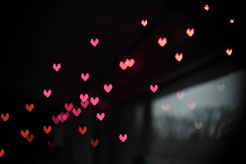 Hearts, Love, Glare HD wallpaper