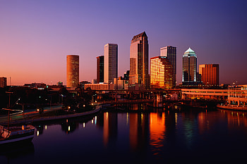 Tampa Skyline, Top hotels, Oldsmar Florida, Travel accommodations HD wallpaper
