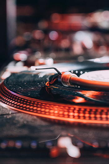 Music, Macro, Plate, Vinyl Player, Vinyl HD phone wallpaper