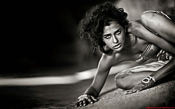 woman, white, black, body HD wallpaper