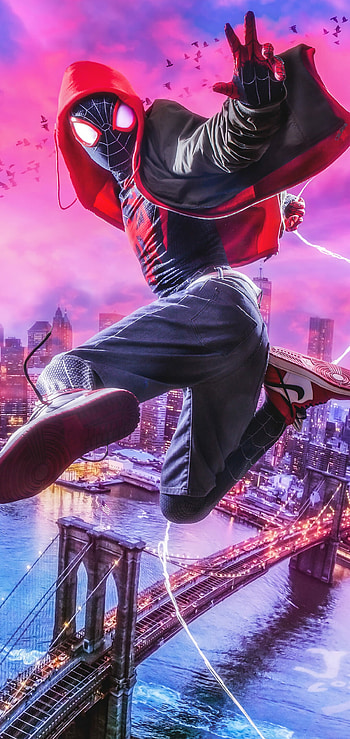 Spider-Man: Into the Spider-Verse, Animated superhero adventure, Striking Spider-Verse , quality HD phone wallpaper