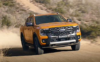 2023, Ford Ranger Wildtrak, , exterior, front view, new yellow Ranger Wildtrack, American cars, Australian version, Ford HD wallpaper