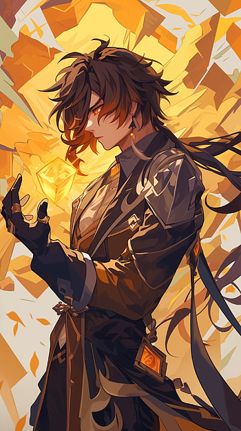 Zhongli Genshin Impact , Zhongli (Genshin Impact), Genshin Impact, Anime, magic, fantasy, fantasy anime HD phone wallpaper