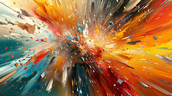 Abstract Explosion: A Stunning Warm Colors, explosion, Abstract, Warm colors, pattern HD wallpaper