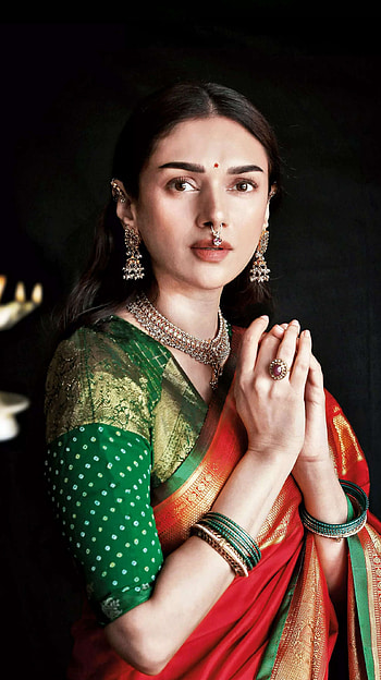 Aditi rao, telugu actress, traditional, beautiful HD phone wallpaper