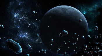 Stars, Universe, Galaxy, Planet, Asteroids HD wallpaper