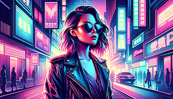 Cyberpunk City Chic, Cool, cyberpunk, neon, cityscape, fashion HD wallpaper