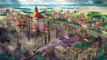 fantasy, city, fantasy city HD wallpaper