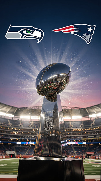 Lombardi Showdown: Seahawks vs Patriots Super Bowl, NFL HD phone wallpaper