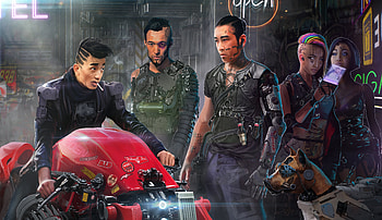Cyberpunk Cyborg Motorcycle Robot Robots Scifi , cyberpunk, scifi, motorcycle, robot, artist, artwork, digital-art, deviantart HD wallpaper