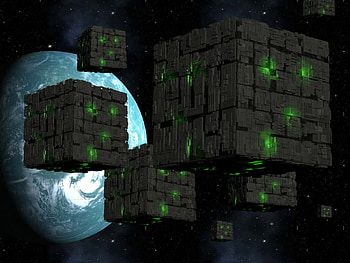 borg cubes, borg, cubes, star trek, armada HD wallpaper