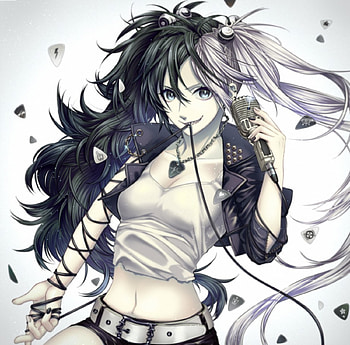 Crazy, black, blouse, vocaloid, twin tails, long hair, miku hatsune, shirt, beauty, nice, miku, vocaloids, hatsune, twintails, female, plain, sexy, sweet, white, hatsune miku, twintail, jacket, hot, girl, beautiful, anime girl, simple, anime, pretty, twin tail, lovely, realistic, micro HD wallpaper