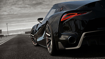 Black Toyota FT1 HD wallpaper