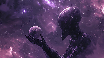 Celestial Guardian: Alien Elder God, Sci Fi, alien, Elder God, galaxy, cosmic HD wallpaper