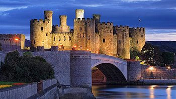Conwy Castle, Medieval fortress, Welsh heritage, Historic landmark HD wallpaper