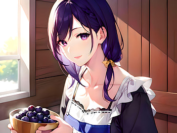 Girl in kitchen, AI Art, Anime, girl, anime girl HD wallpaper